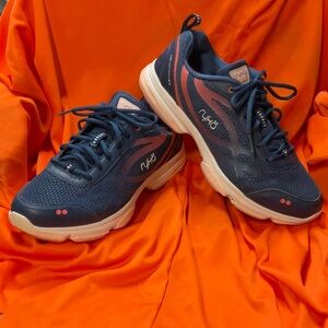 Ryka DevotionXT Women's 8W 8 Wide Navy Blue and Reddish Pink Athletic Shoes